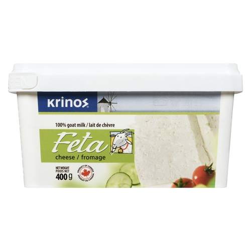 Krinos - Goat's Milk Feta Cheese 400g, 1 Each