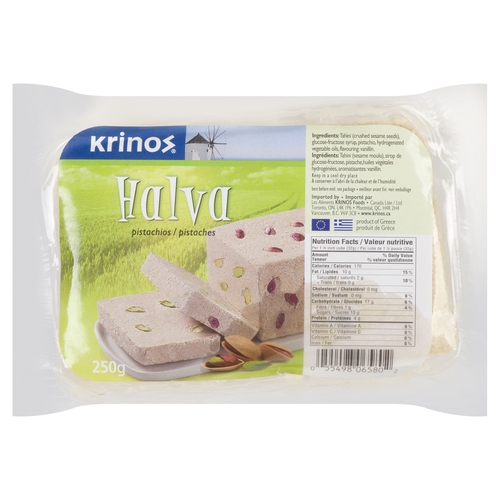 Krinos - Halva - Pistachio 250g, 1 Each