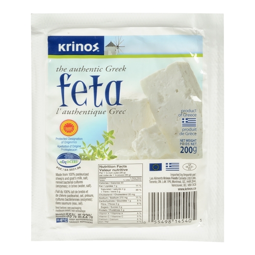 Krinos - Sheep & Goat Milk Feta Cheese 200g