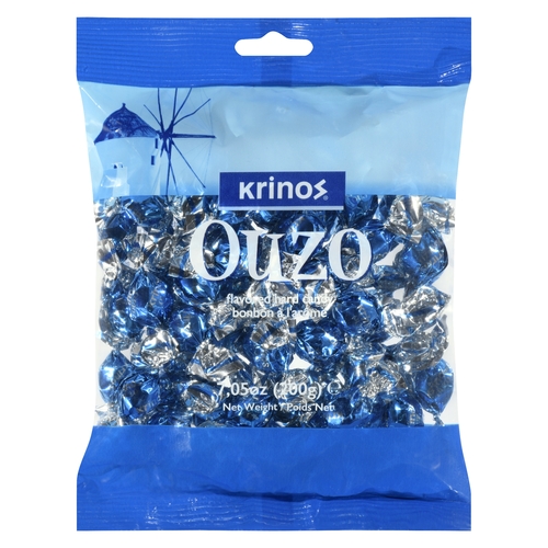 Krinos - Ouzo Flavoured Hard Candy 200g, 1 Each