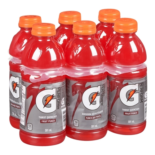 Gatorade - Sports Drink - Fruit Punch 6/591ml, 1 Each