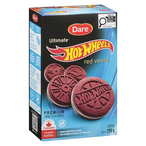 Dare - Ultimate Cookies - Hot Wheels Red Velvet 290g, 1 Each