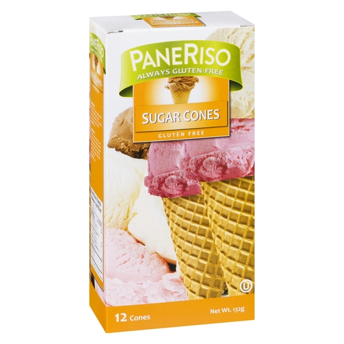 PaneRiso - Sugar Cones - Gluten-Free 12's 132g, 1 Each