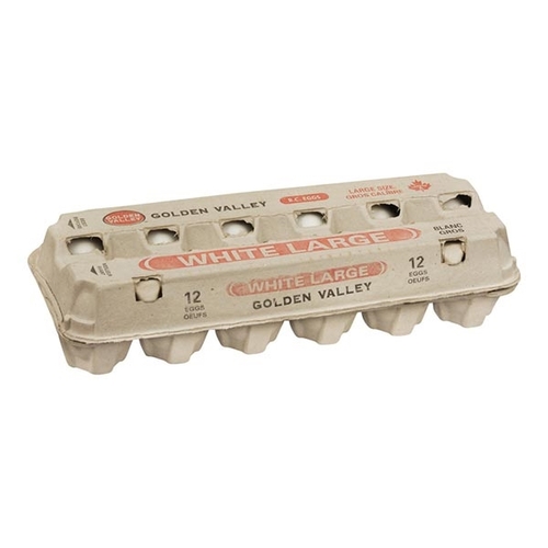 Golden Valley - White Eggs - Large 12pk, 1 Each