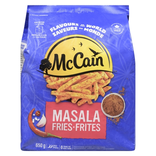 McCain - Coated Fried Potatoes - Masala Fries 650g, 1 Each
