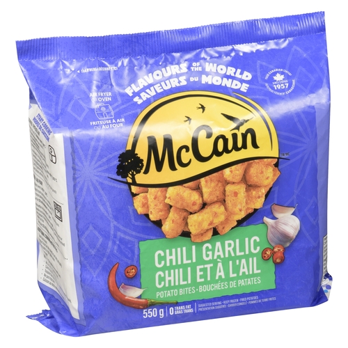 McCain - Potato Bites Fried Potatoes - Chili Garlic 550g, 1 Each