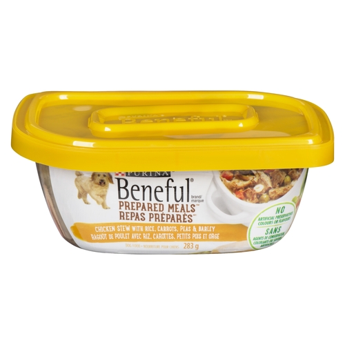 Purina - Beneful Dog Food - Prepared Meals Chicken Stew with Rice, Carrots, Peas & Barley 283g, 1 Each