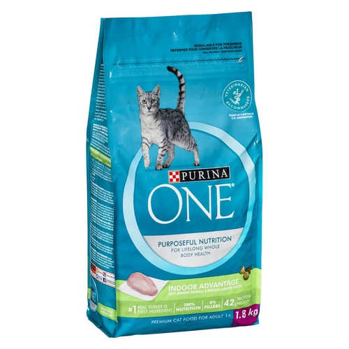 Purina One Cat Food - Indoor Advantage - Turkey 1.8kg