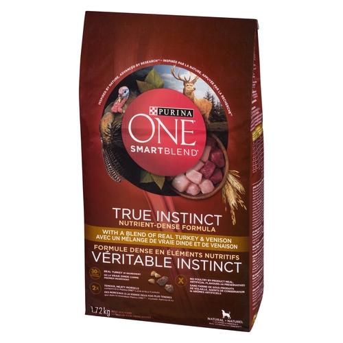 Purina One Smart Blend True Instinct Dog Food - Turkey & Venison 1.72kg, 1 Each