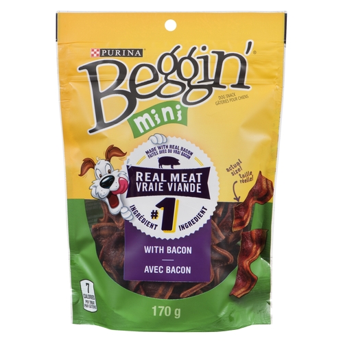 Purina - Beggin' Mini Dog Snack - Bacon 170g, 1 Each