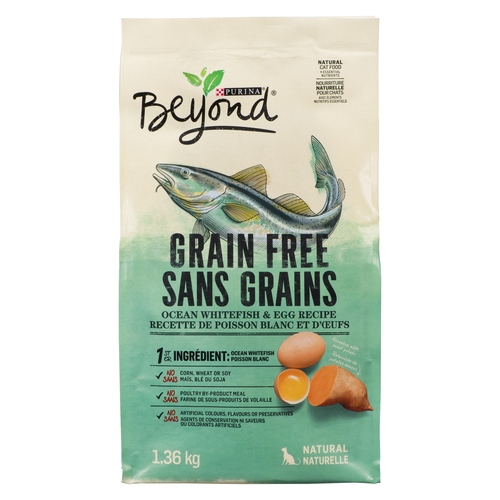 Purina - Beyond Grain Free Natural Cat Food - Simply Ocean Whitefish & Egg 1.36kg, 1 Each