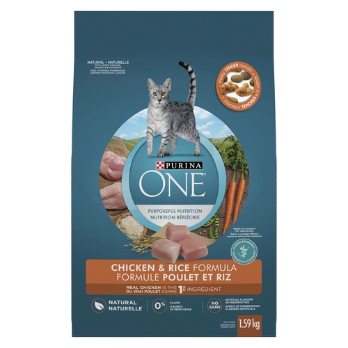 Purina One Cat Food - Chicken & Rice Formula 1.59kg