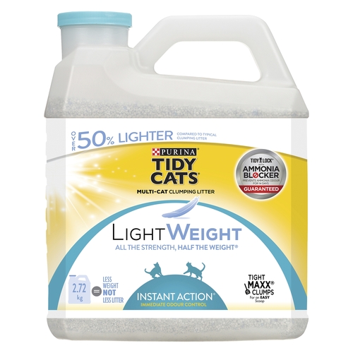Purina - Tidy Cats Multi-Cat Clumping Litter LightWeight - Instant Action 2.72kg, 1 Each