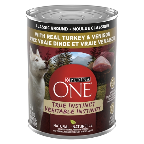Purina One Smart Blend True Instinct Dog Food - Turkey & Venison 368g, 1 Each