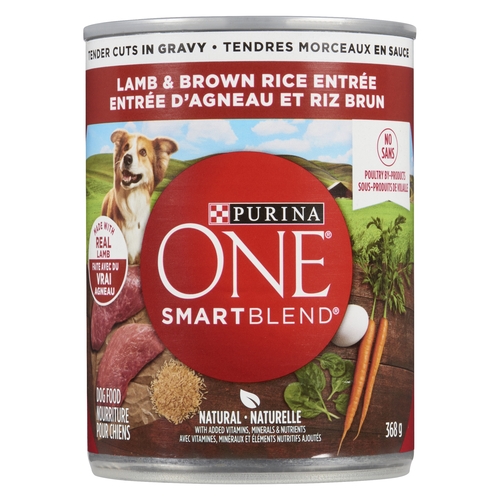 Purina One Smart Blend True Instinct Dog Food - Lamb & Brown Rice 368g