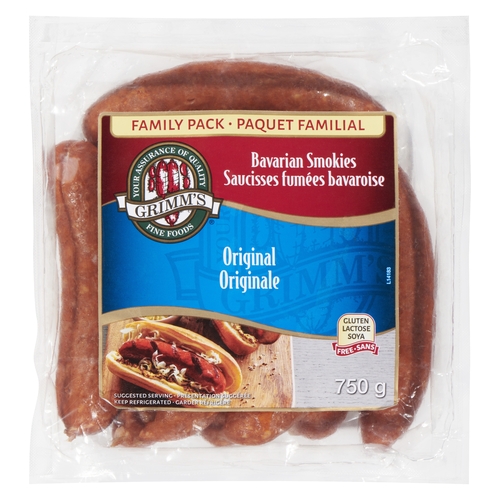 Grimm's Fine Foods - Bavarian Smokies - Original 750g, 1 Each