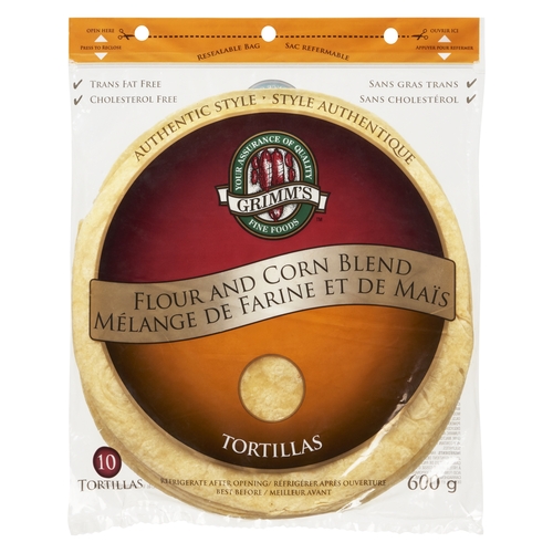 Grimm's Fine Foods - Tortillas - Flour and Corn Blend 10pk, 1 Each