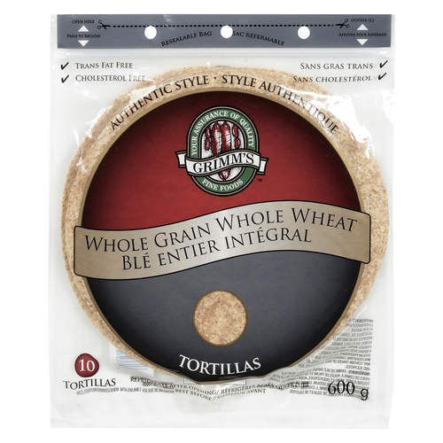 Grimm's Fine Foods - Tortillas - Whole Grain Wheat 10pk, 1 Each