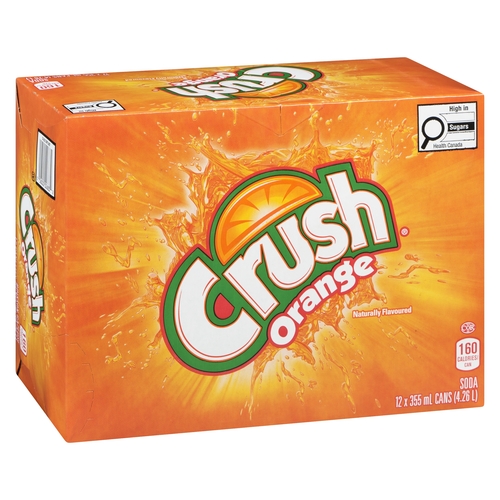 Crush - Orange Soft Drink 12/355ml, 1 Each