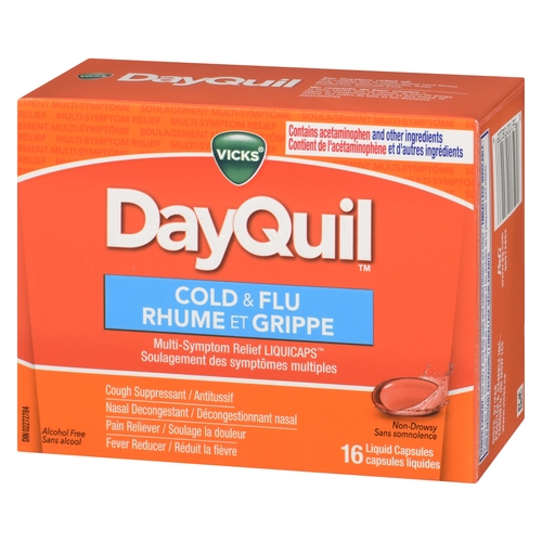 Vicks - DayQuil Liquid Capsules - Cold & Flu 16pk