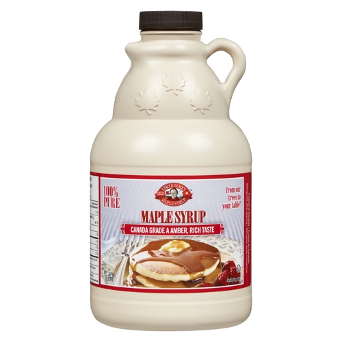 Uncle Luke's - 100% Pure Maple Syrup - Canada Grade A - Amber, Rich Taste 1l, 1 Each