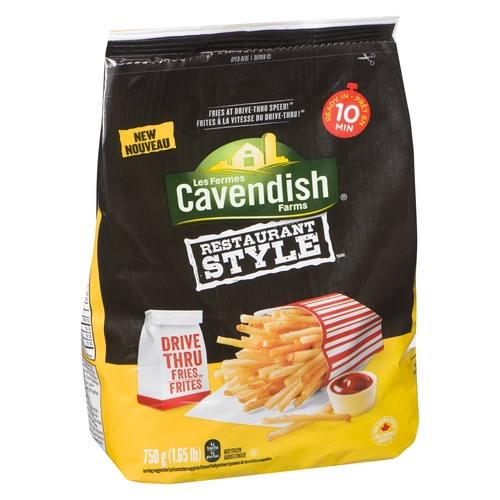 Cavendish Farms - Frozen Fried Potatoes - Restaurant Style - Drive Thru Fries 750g, 1 Each