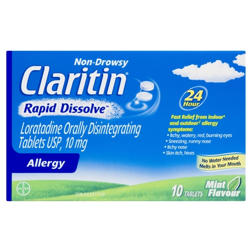 Claritin - Non Drowsy Rapid Dissolve Allergy Tablets 10pk