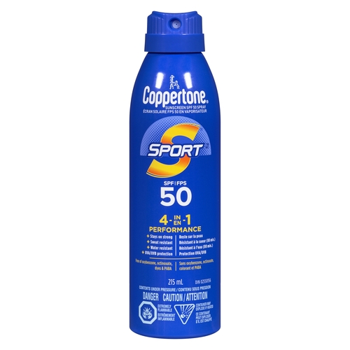 Coppertone - Sport Spray Sunscreen SPF 50 215ml, 1 Each