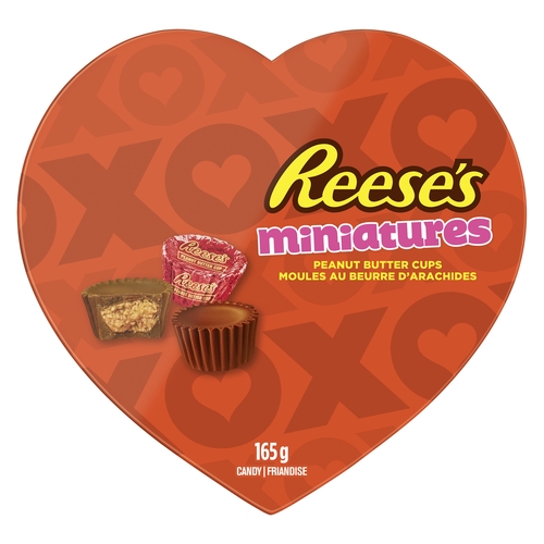 Reese's - Peanut Butter Cups - Valentine Miniatures 165g, 1 Each