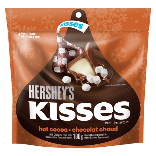 Hershey's - Kisses Milk Chocolate Filled with Marshmallow Flavoured Creme - Hot Cocoa 180g
