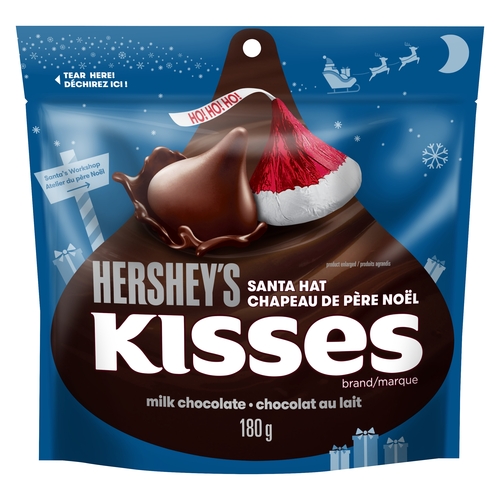 Hershey's Kisses - Milk Chocolate Santa Hat 180g, 1 Each
