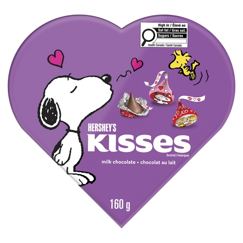 Hershey's - Kisses - Milk Chocolate - Valentine Snoopy 160g, 1 Each