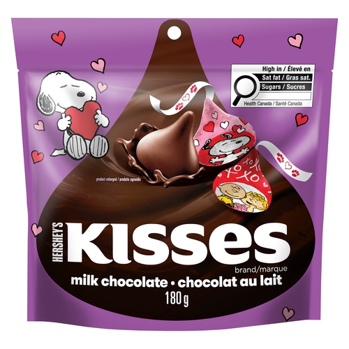 Hershey's - Kisses - Milk Chocolate - Valentine Snoopy 180g, 1 Each