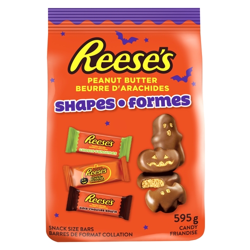 Reese's Candy Peanut Butter Shapes Snack Size Bars 595g, 1 Each