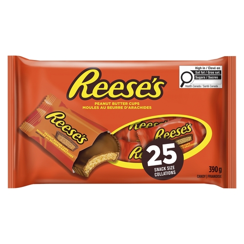 Reece's Peanut Butter Cups - Snack Size 25's 390g