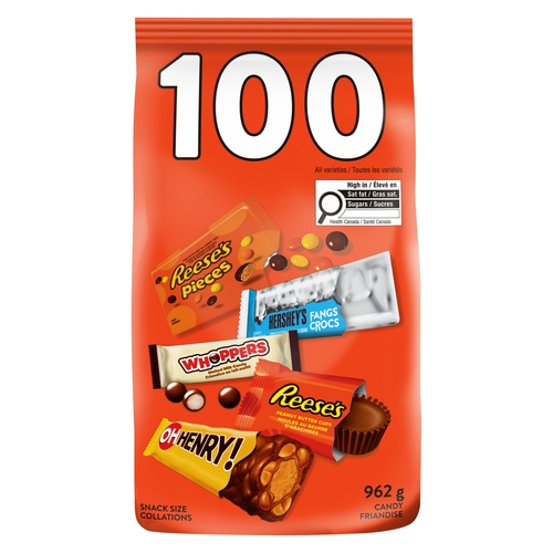 Hershey's - Candy - Snack Size 100's 962g, 1 Each