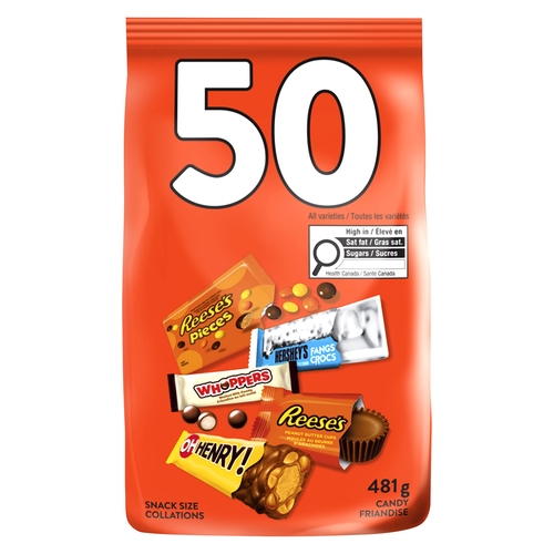 Hershey's - Candy - Snack Size 50's 481g