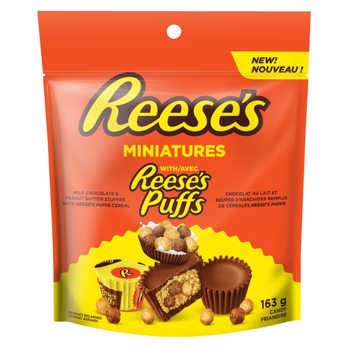Reese's - Miniatures Milk Chocolate & Peanut Butter Stuffed with Reese's Puffs Cereal 163g