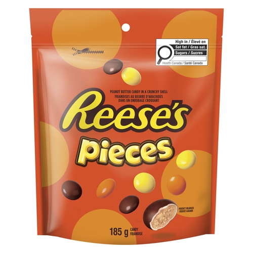 Reese's Pieces Candy Peanut Butter Candy in a Crunchy Shell 185g, 1 Each