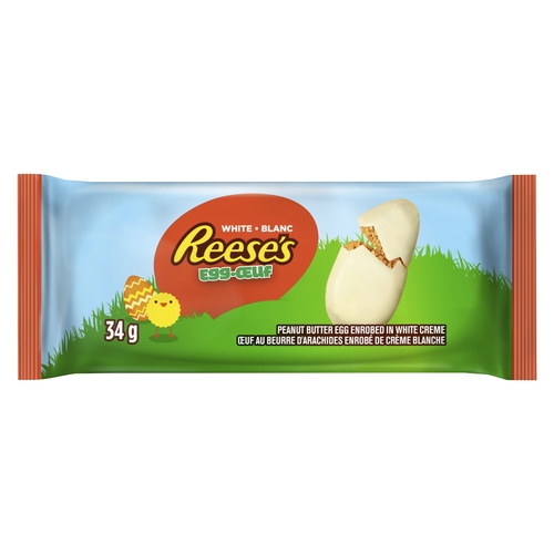 Reese's - Peanut Butter Egg Enrobed in White Creme 34g, 1 Each