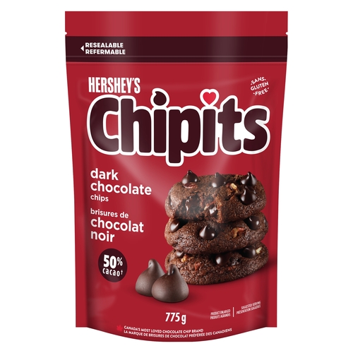 Hershey's - Chipits - Dark Chocolate Chips - 50% Cacao 775g, 1 Each