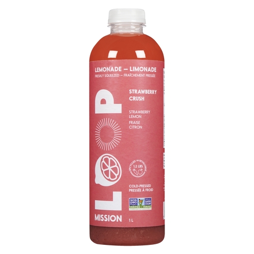 Loop Mission - Cold-Pressed Lemonade - Strawberry Crush 1l