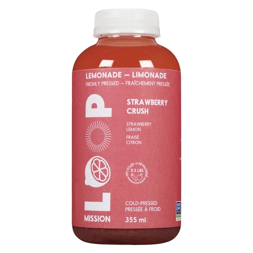 Loop Mission - Cold-Pressed Lemonade - Strawberry Crush 355ml