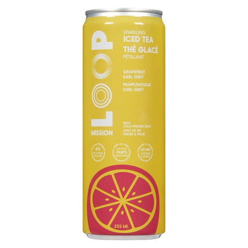 Loop Mission - Sparkling Iced Tea - Grapefruit Earl Grey 355ml, 1 Each