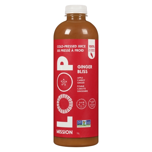 Loop Mission - Cold-Pressed Juice - Ginger Bliss 1l, 1 Each
