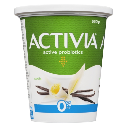 Activia - Probiotic Yogurt - Vanilla 0% m.f. 650g, 1 Each