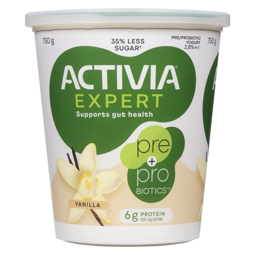 Activia - Expert Pre + Probiotic Yogurt - Vanilla 2.8% m.f. 750g, 1 Each