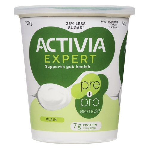 Activia - Expert Pre + Probiotic Yogurt - Plain 2.9% m.f. 750g, 1 Each