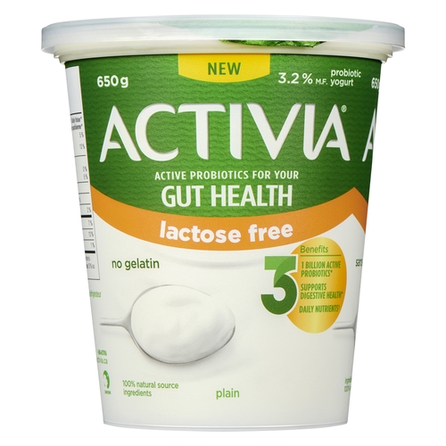 Activia Probiotic Yogurt Lactose Free - Plain 3.2% m.f. 650g