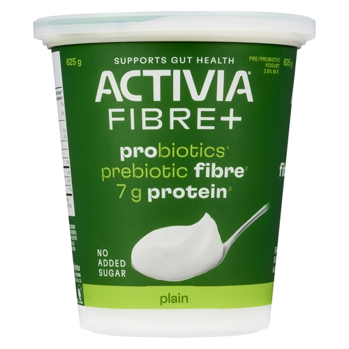 Activia Fibre+ Pre/Probiotic Yogurt - Plain 2.9% m.f. 625g, 1 Each